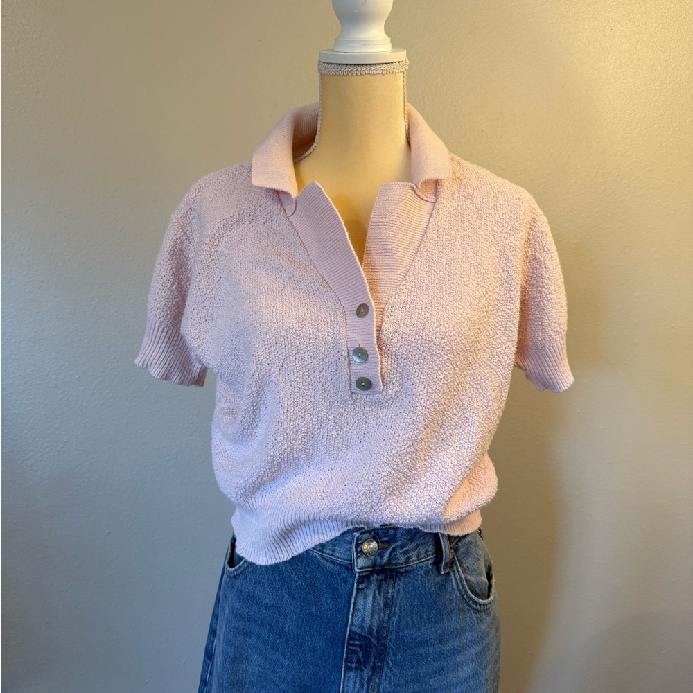 Vintage BFA Classics Blush Collared Blouse